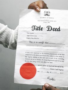 What Do Title Deeds Look Like In Kenya Updated