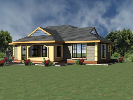 REDESIGNED SPACIOUS 3 BEDROOM BUNGALOW DESIGN