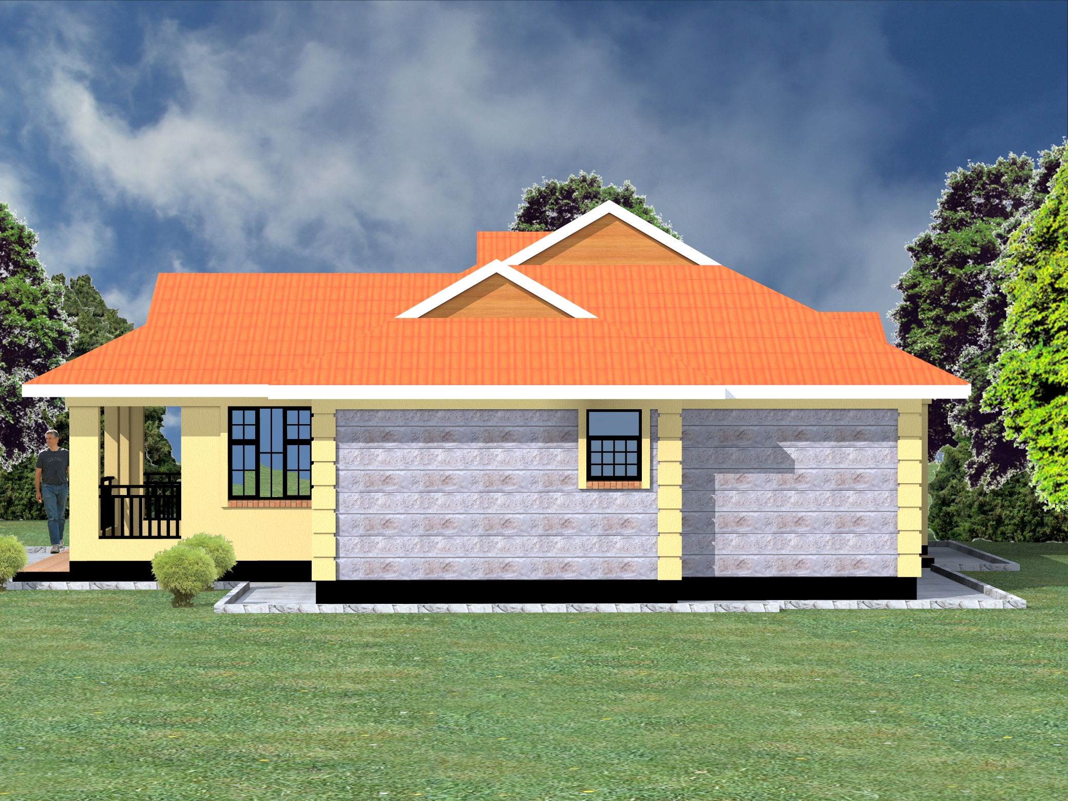 SIMPLE 3 BEDROOM BUNGALOW PLAN. CHECK HERE>>
