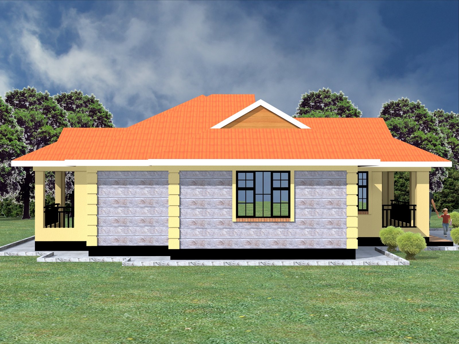 SIMPLE 3 BEDROOM BUNGALOW PLAN. CHECK HERE>>