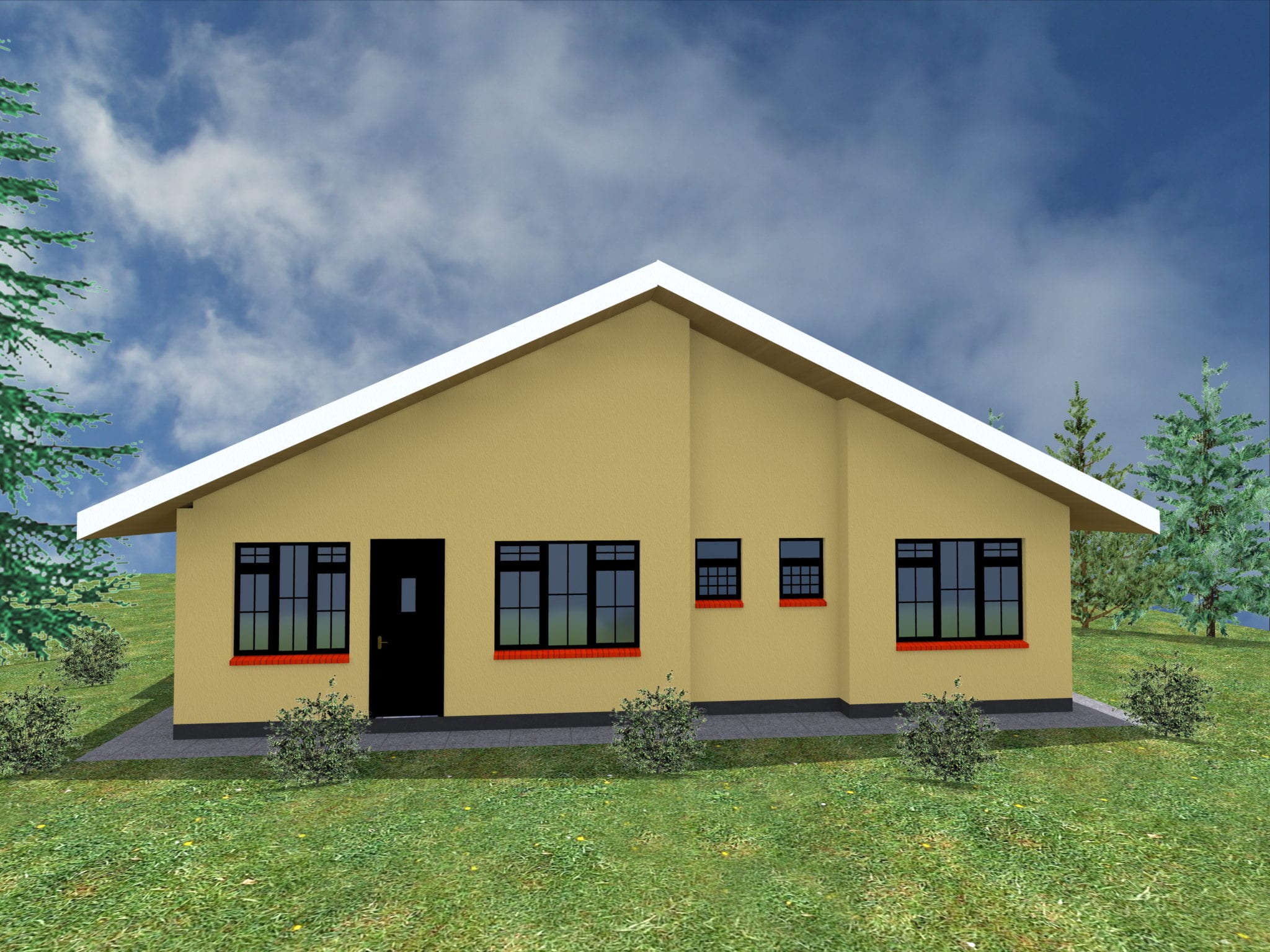 Simple 3  bedroom  house  plans  without  garage  HPD Consult