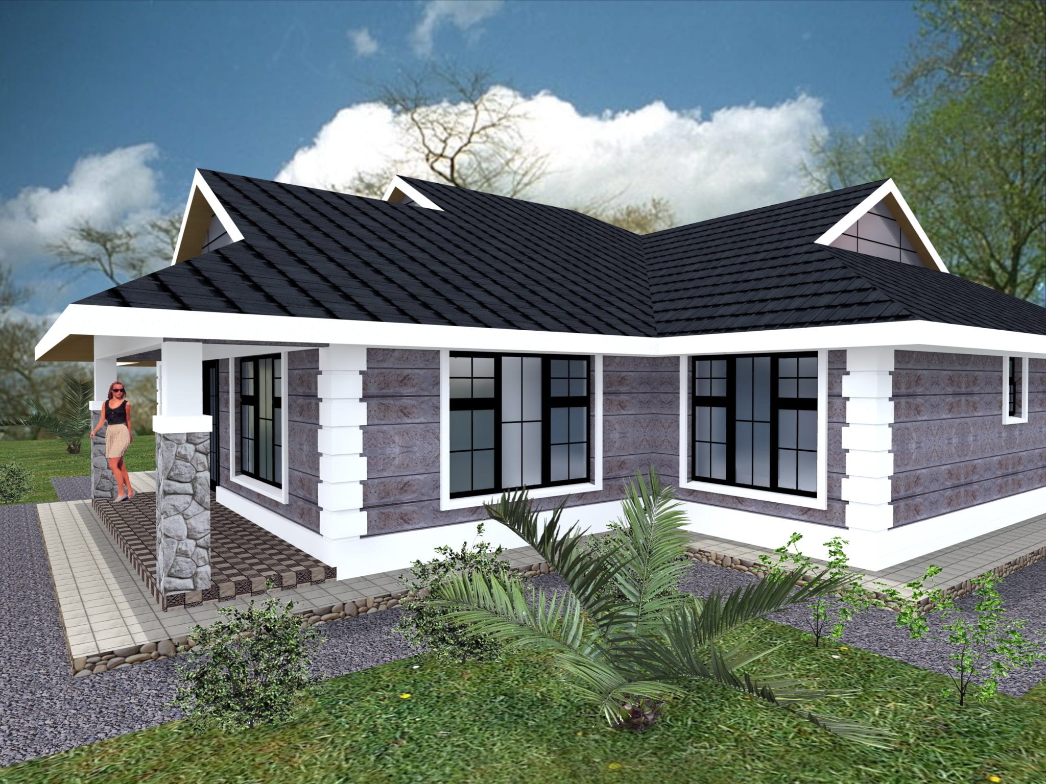 Simple 5  bedroom  house  plans  design  HPD Consult