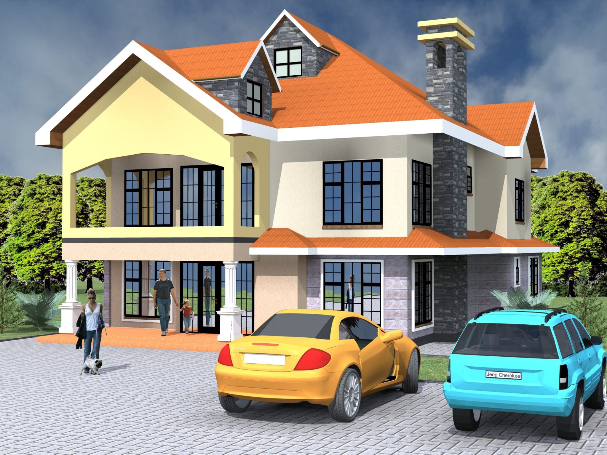 Simple Four Bedroom House Plans Designs |HPD Consult