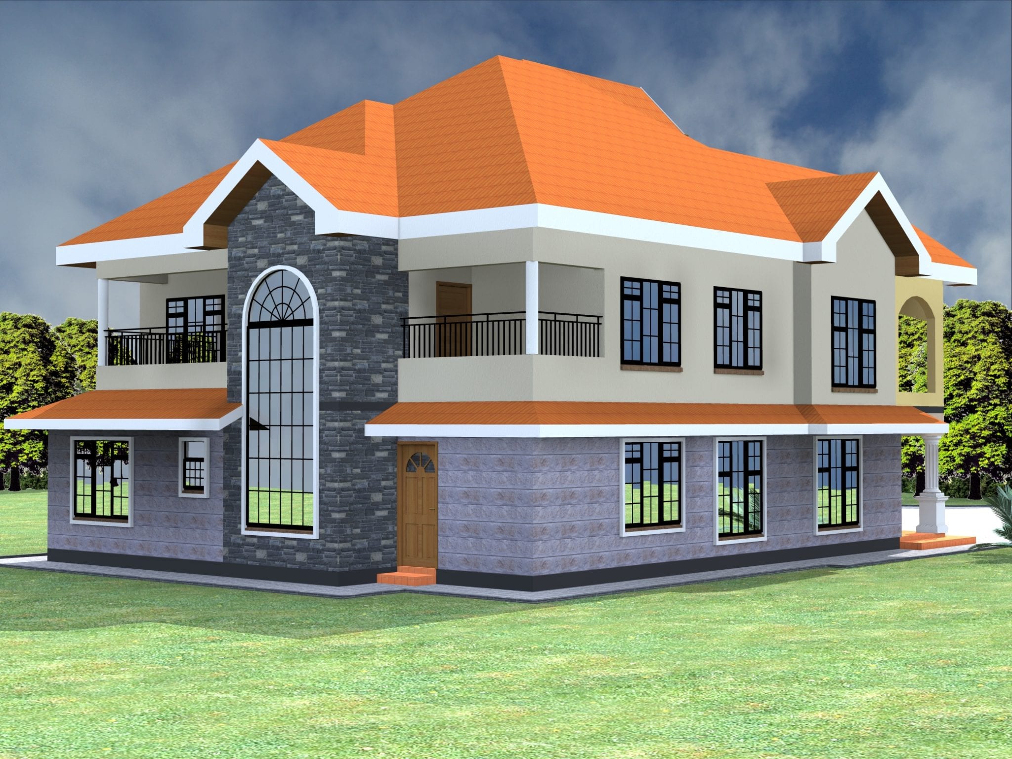 Simple Four Bedroom House Plans Designs |HPD Consult