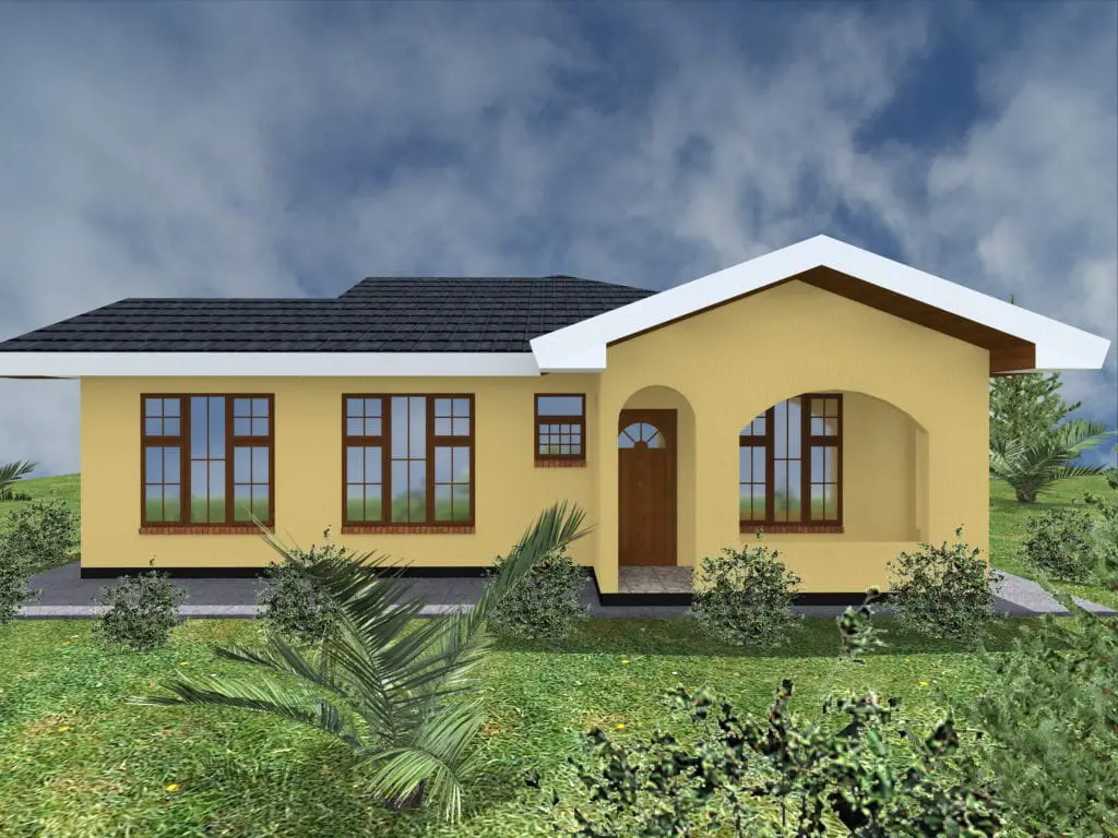Simple three bedroom house plans in Kenya |HPD Consult