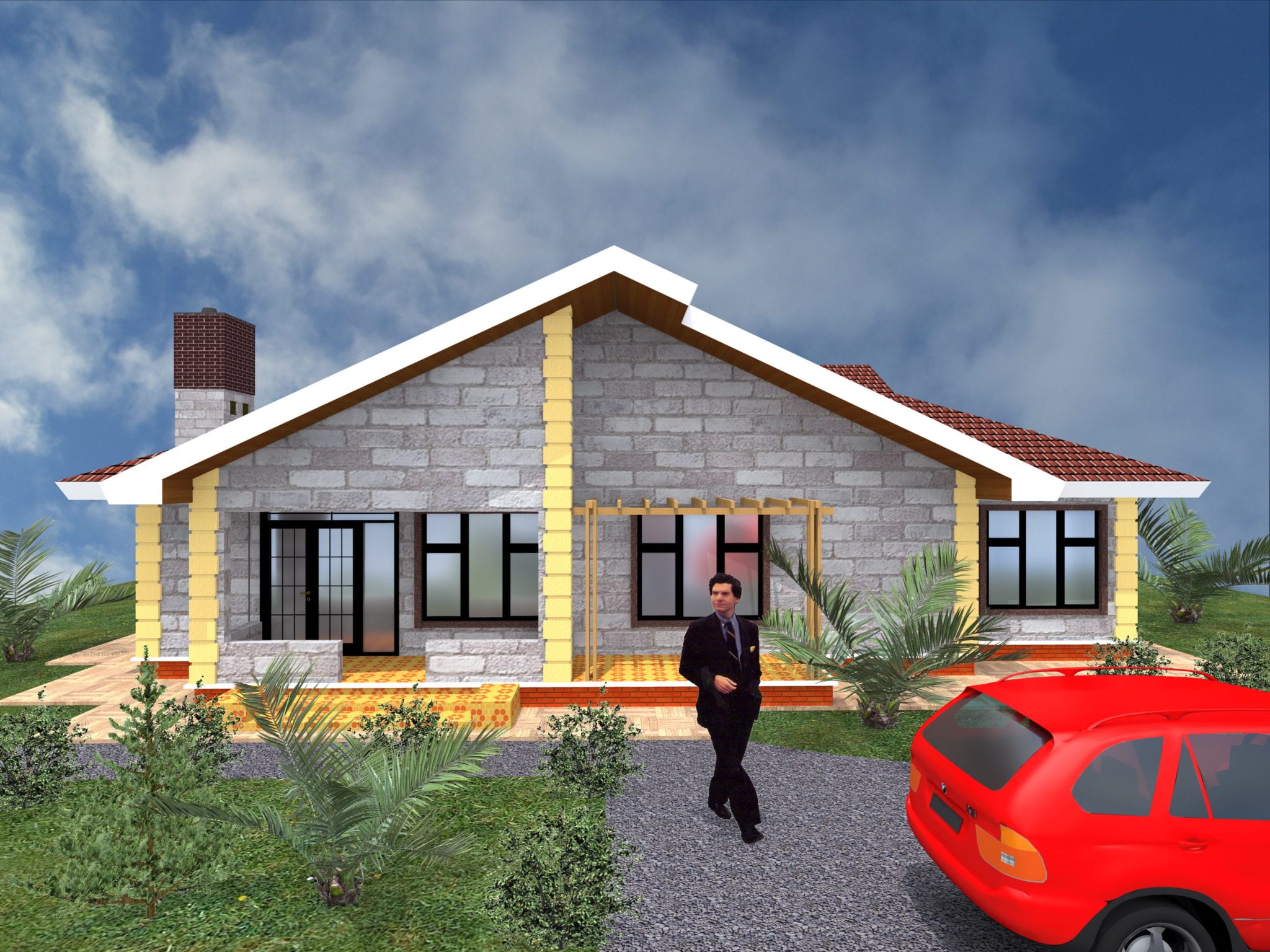 5 Bedroom Bungalow House Plans In Kenya Hpd Consult