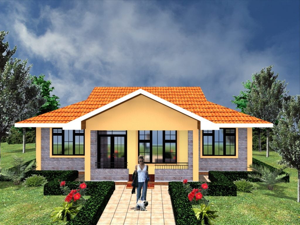 3 Bedroom Floor Plan Bungalow in Kenya | HPD Consult