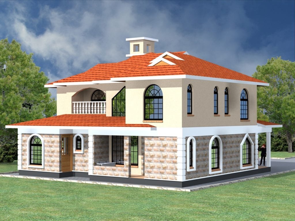 Simple 5 Bedroom Maisonette House Plan | HPD Consult