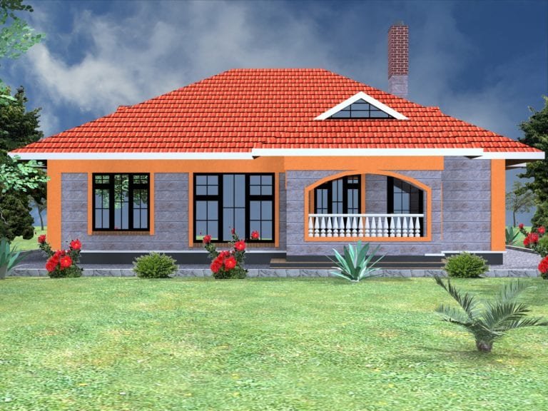 Simple 3 Bedroom Bungalows House Plans | HPD Consult