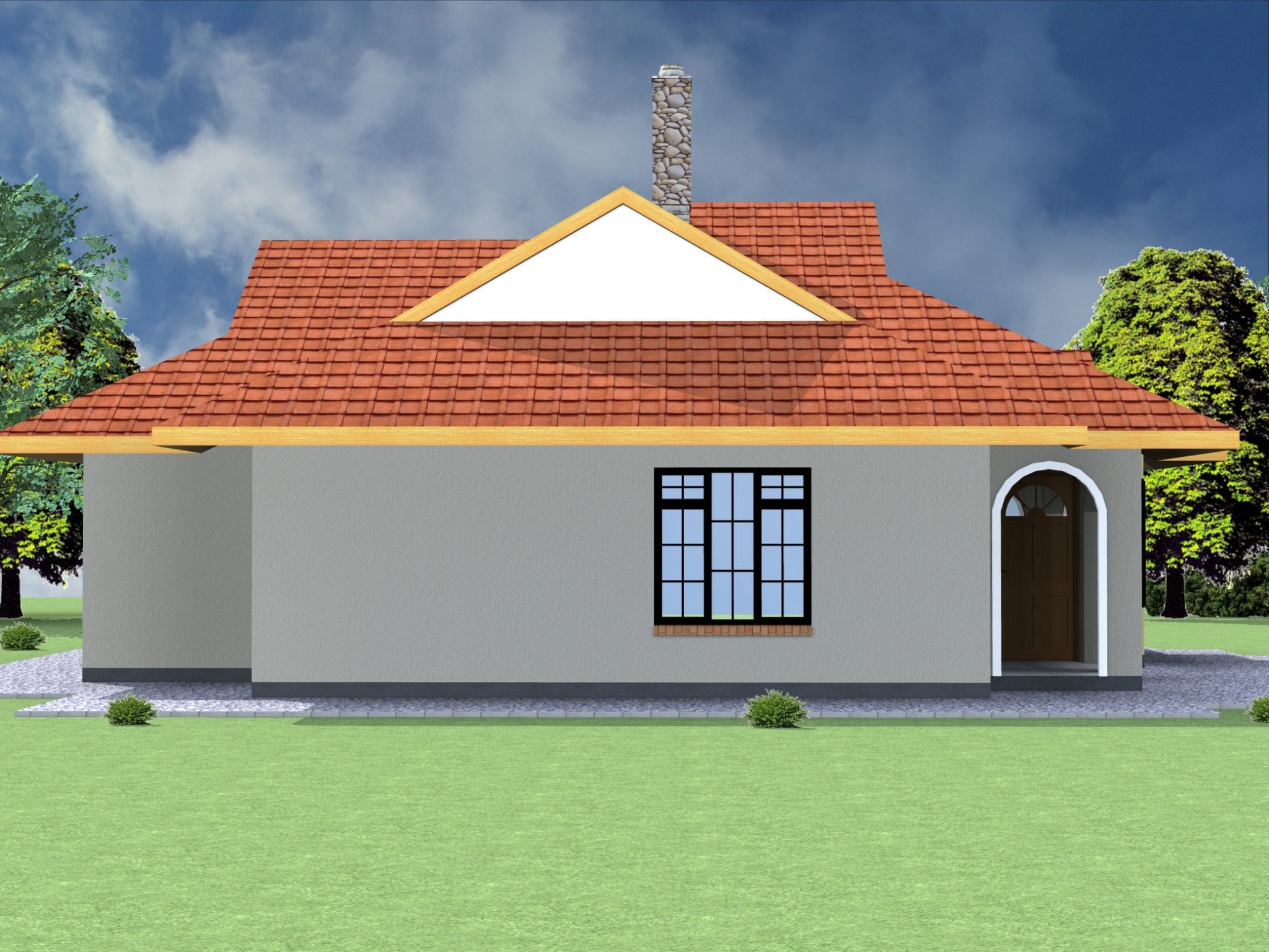  3  bedroom  house  plan  with dimensions  HPD Consult