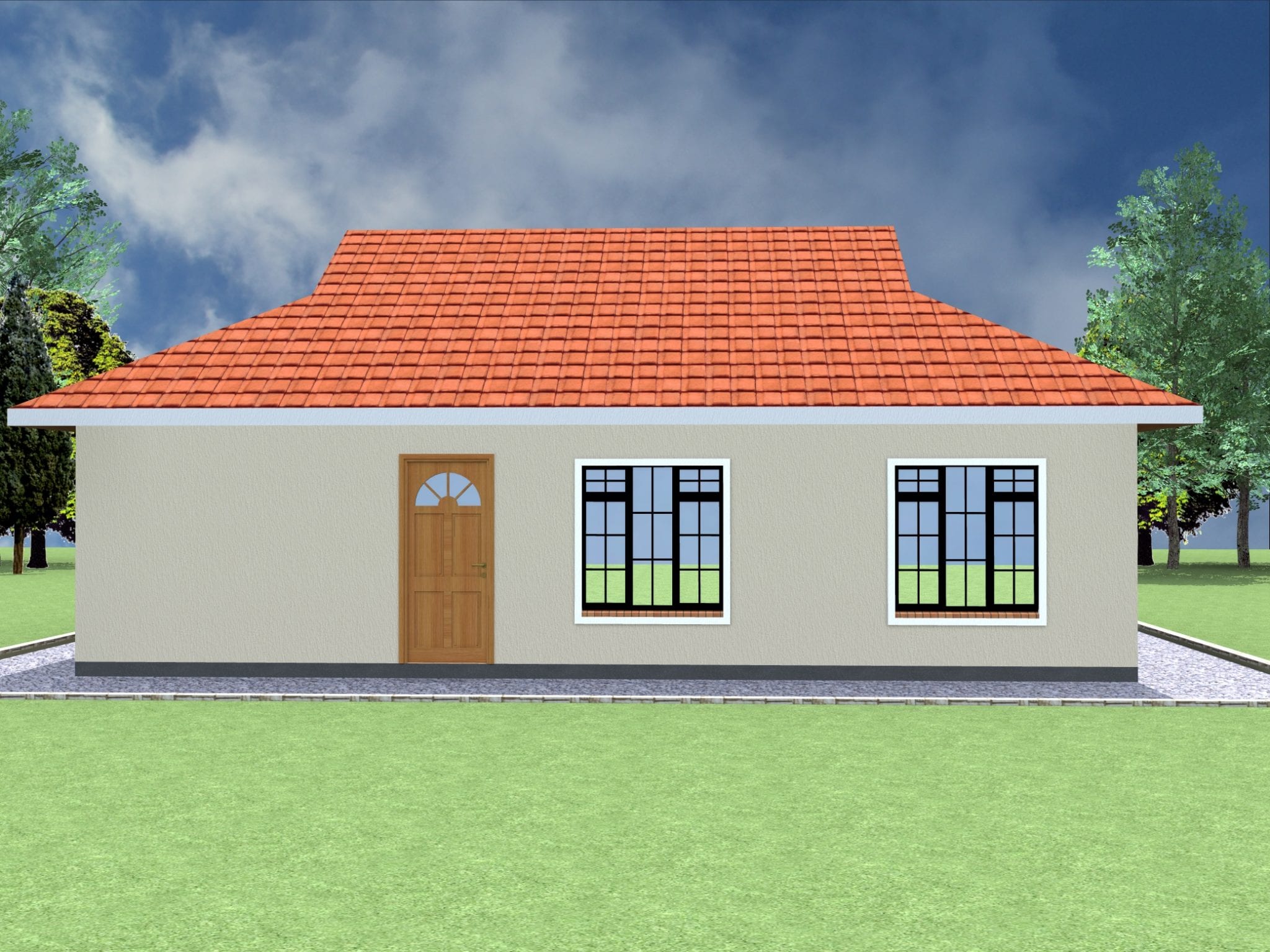 Simple 2 Bedroom  House  Plans  in Kenya  HPD Consult