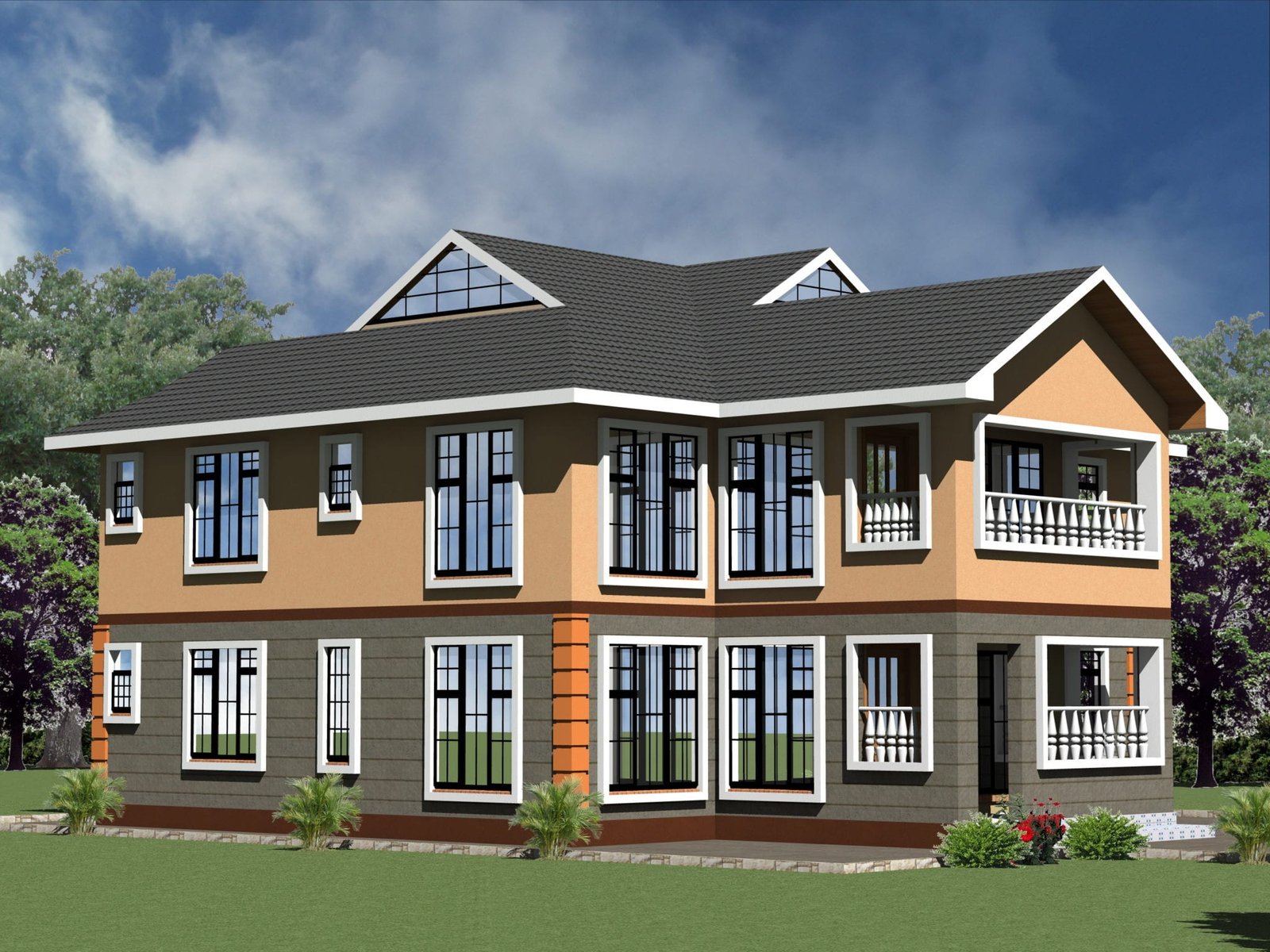 Stylish 5 Bedroom Maisonette House Plans Design HPD Consult