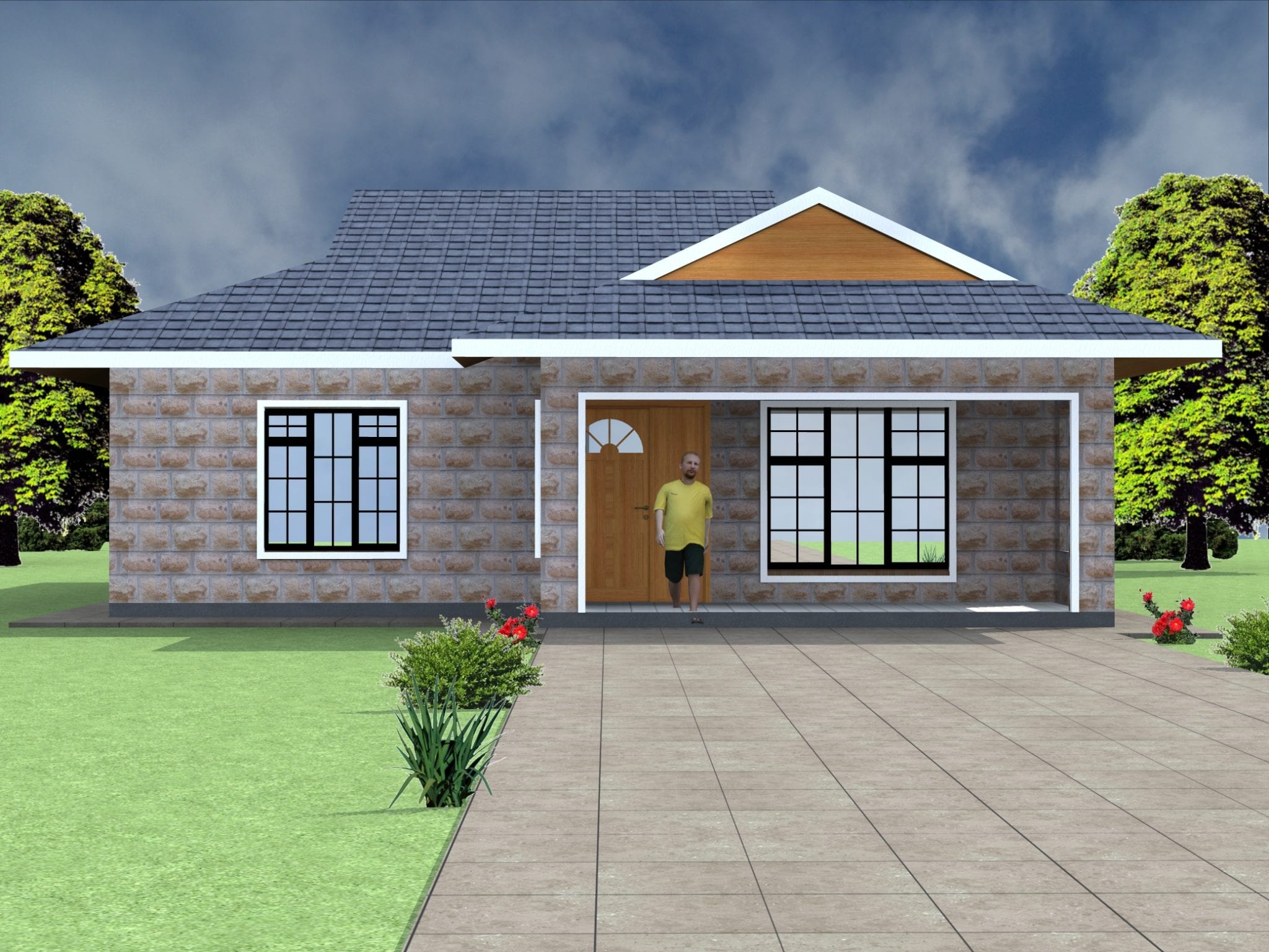 Two bedroom house designs HPD Consult