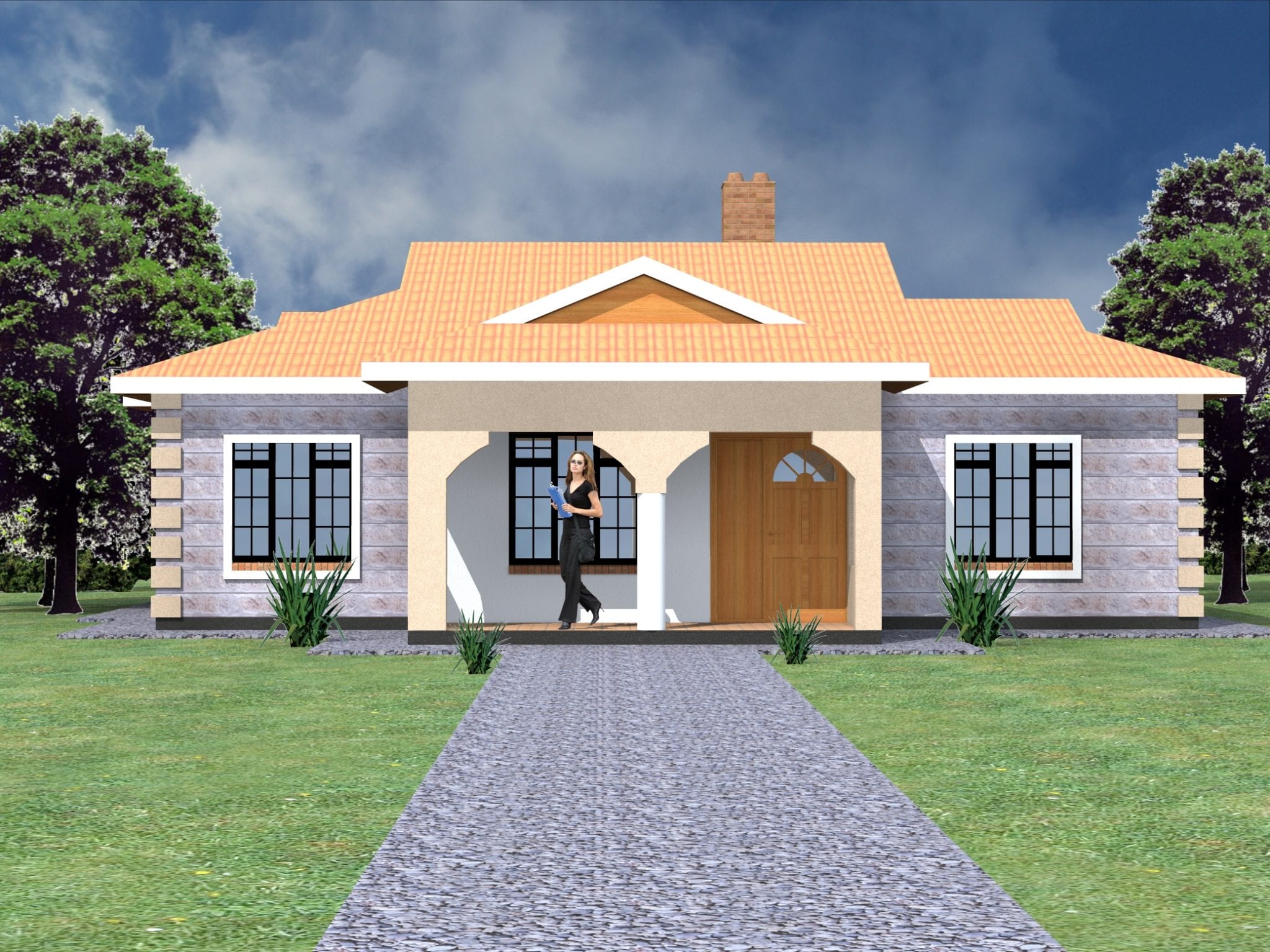  Simple  house  design in Kenya  4 bedrooms HPD Consult