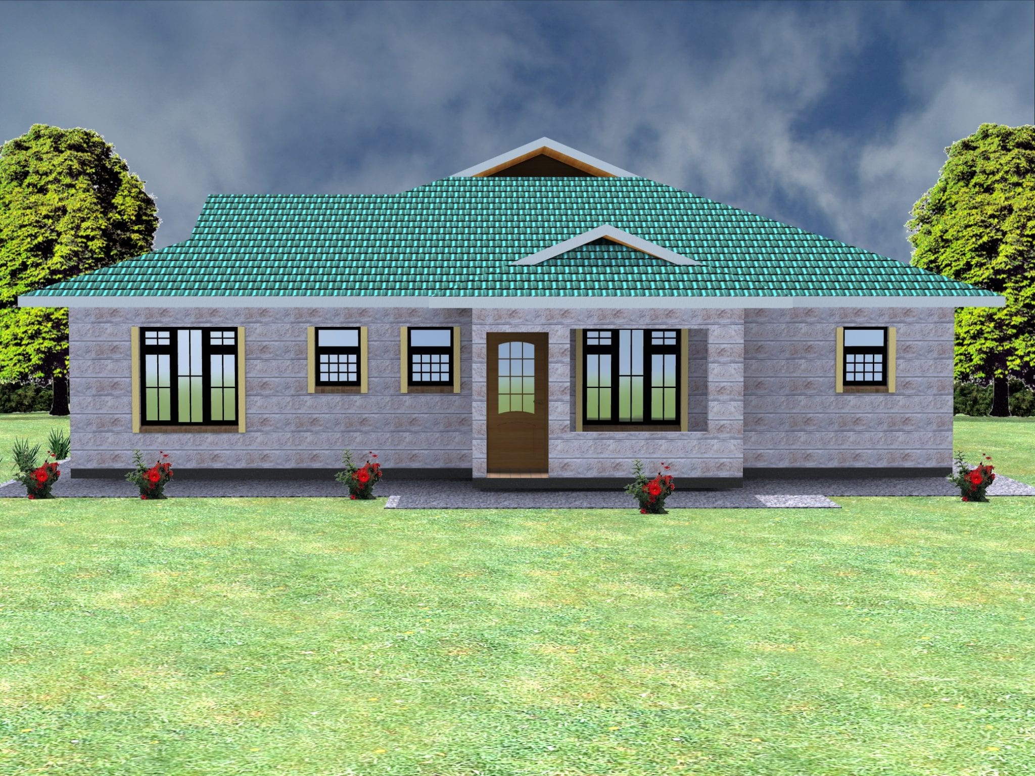 3 bedroom bungalow house plans in kenya |HPD Consult