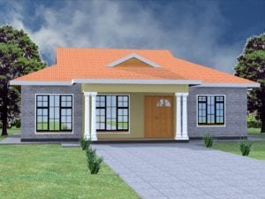 Three bedroom bungalow floor plan |HPD Consult