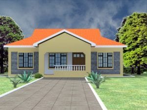 Low budget modern 3 bedroom house design | HPD Consult