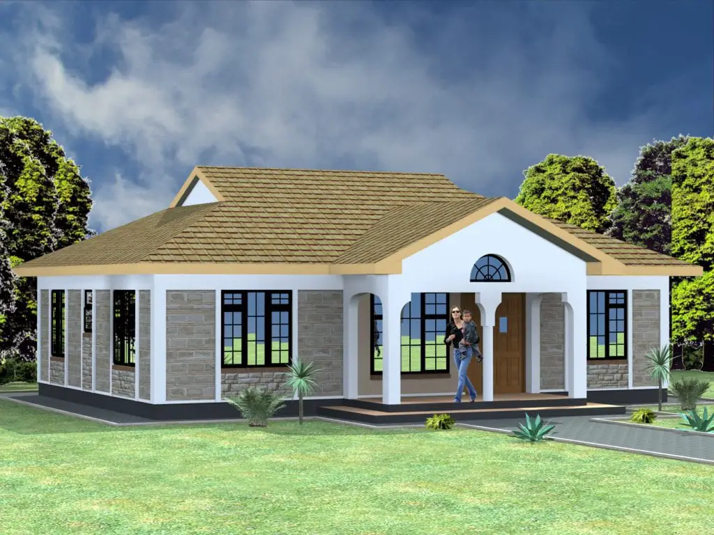 Simple 3 Bedroom House Plans Without Garage | HPD Consult