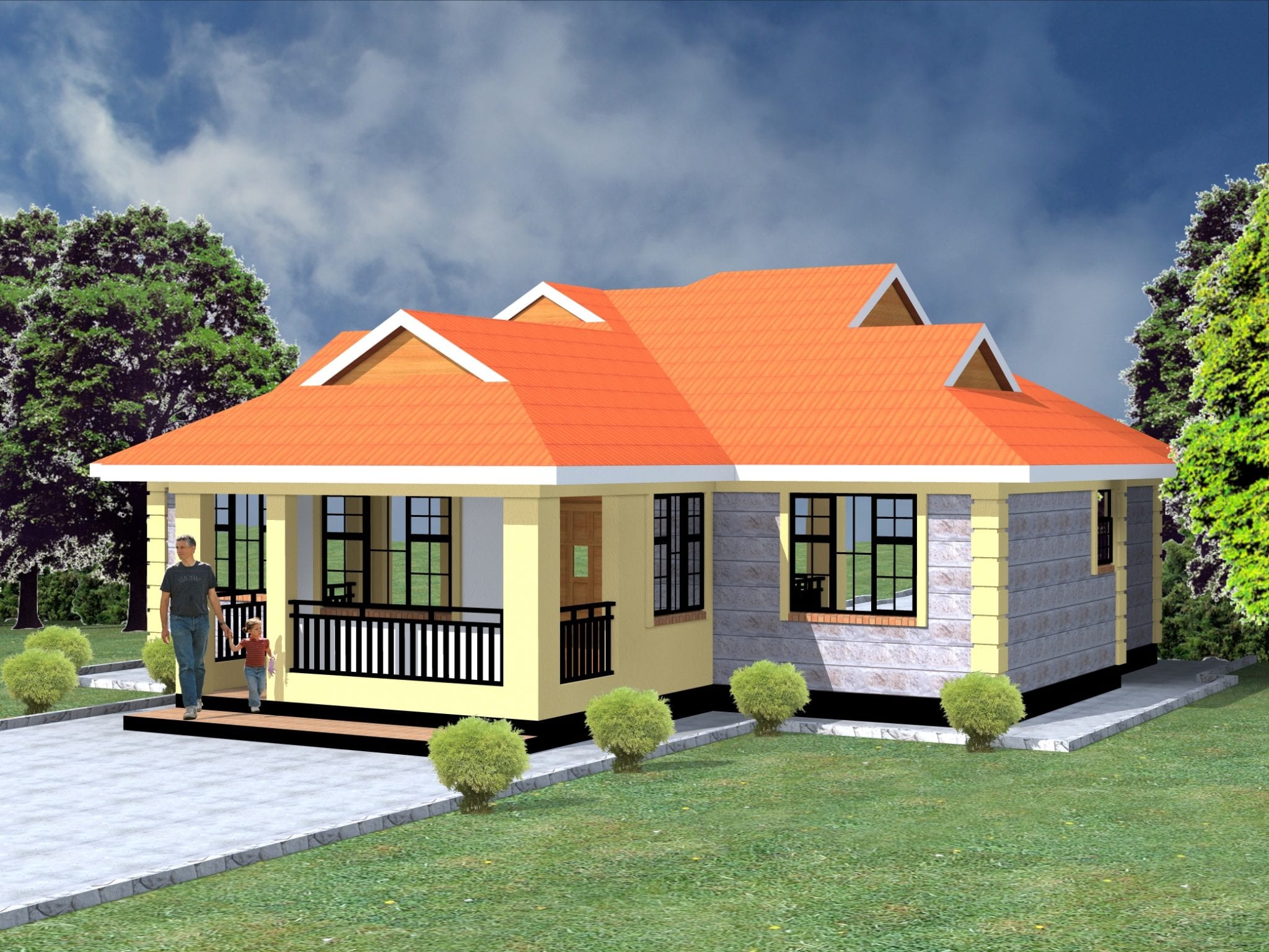 3 Bedroom bungalow house [Check Details here] HPD Consult