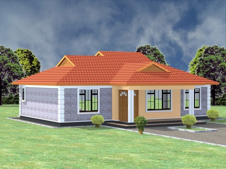 3 bedroom floor plan bungalow design |HPD Consult