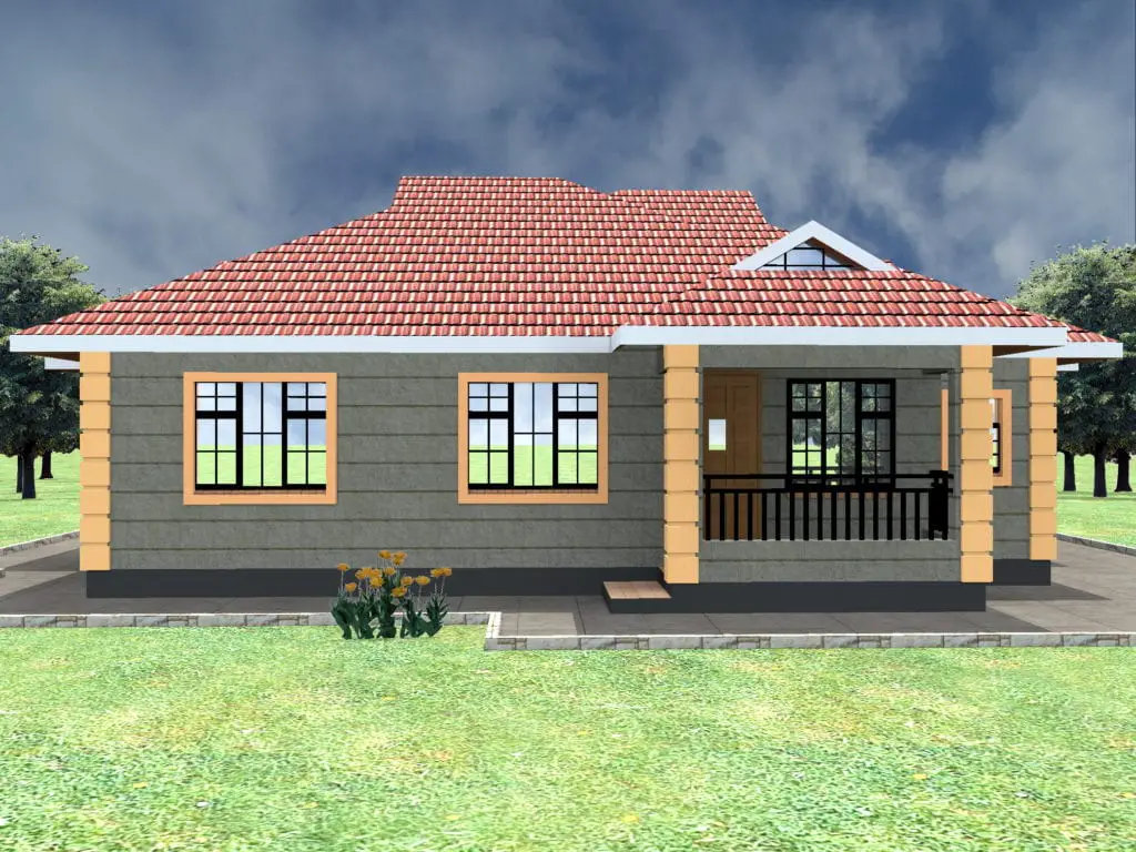 Simple 3 bedroom house plans without garage |HPD Consult