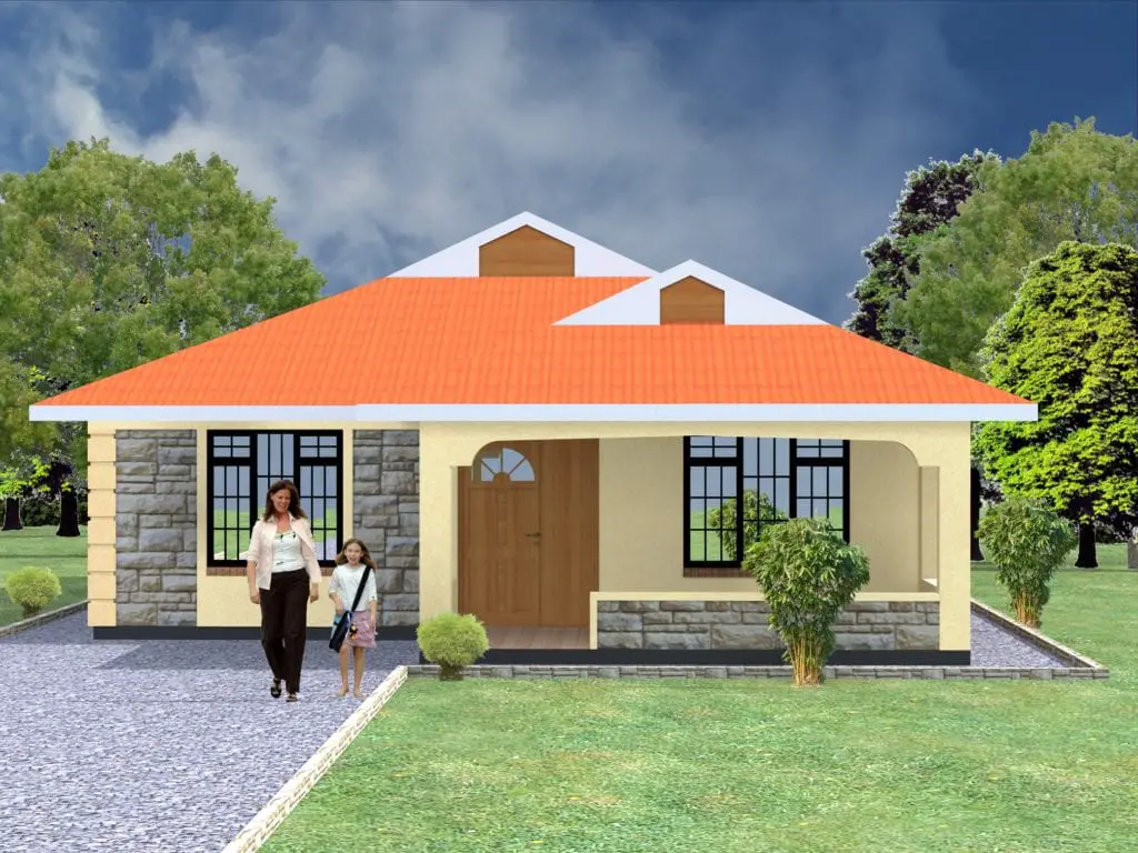 Elegant bungalow  house  design  HPD Consult