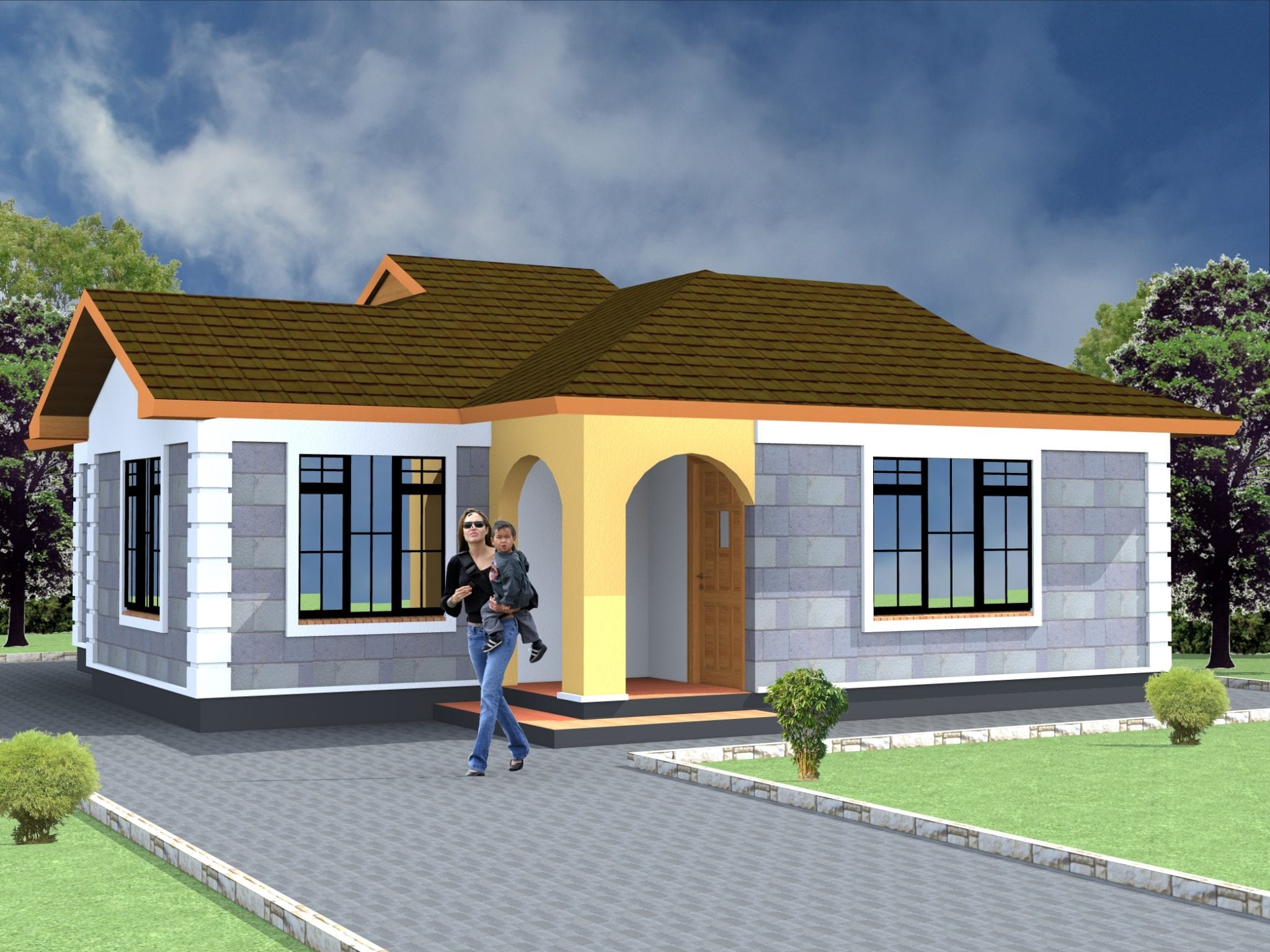 2 Bedroom House  Plans  pdf Free  Download  HPD Consult