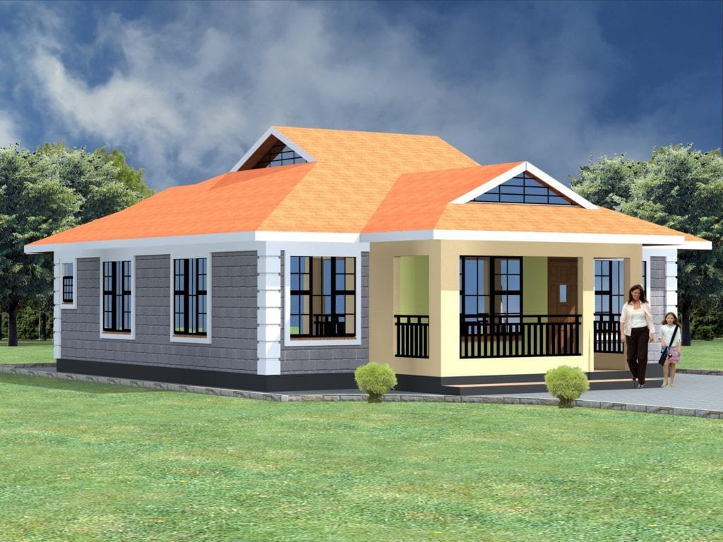 Free Modern 3 Bedroom House Plans | HPD Consult