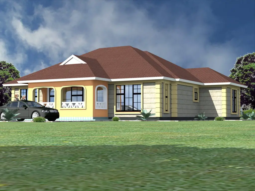Simple three bedroom house designs |HPD Consult