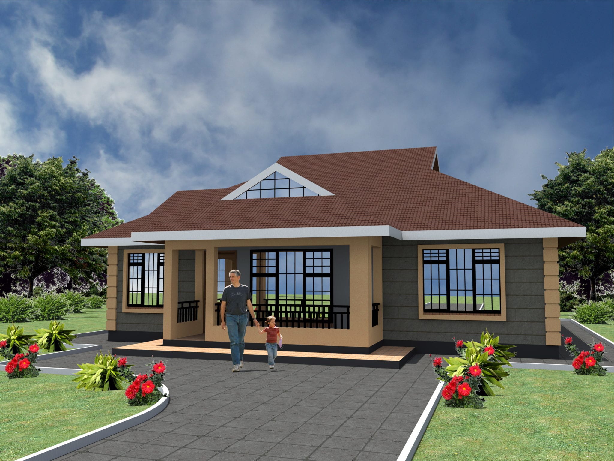 Cheap 3  bedroom  house  plans  design HPD Consult