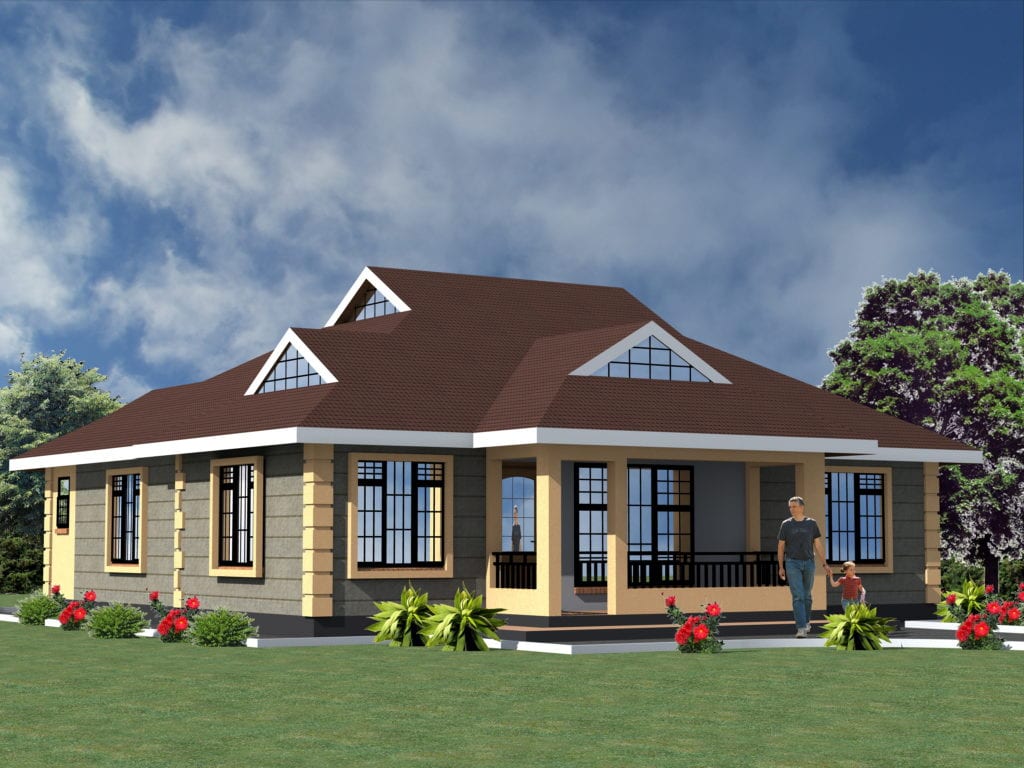 Cheap 3 bedroom house plans design |HPD Consult