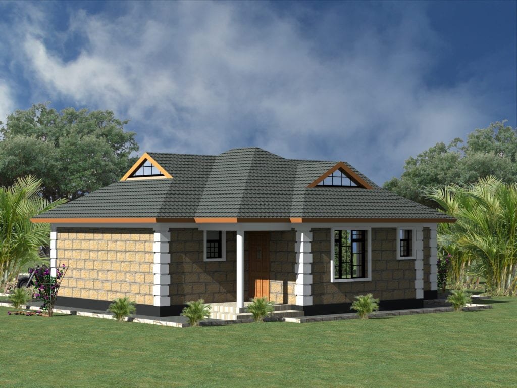 Two bedroom plan house |HPD Consult