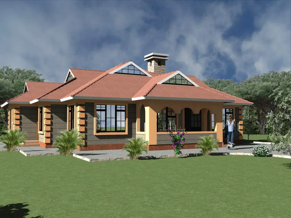  4  Bedroom  Single  Story  House  Plan  Designs  HPD Consult