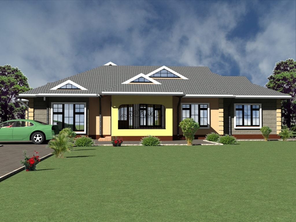 Modern 4 Bedroom Bungalow Design |HPD Consult