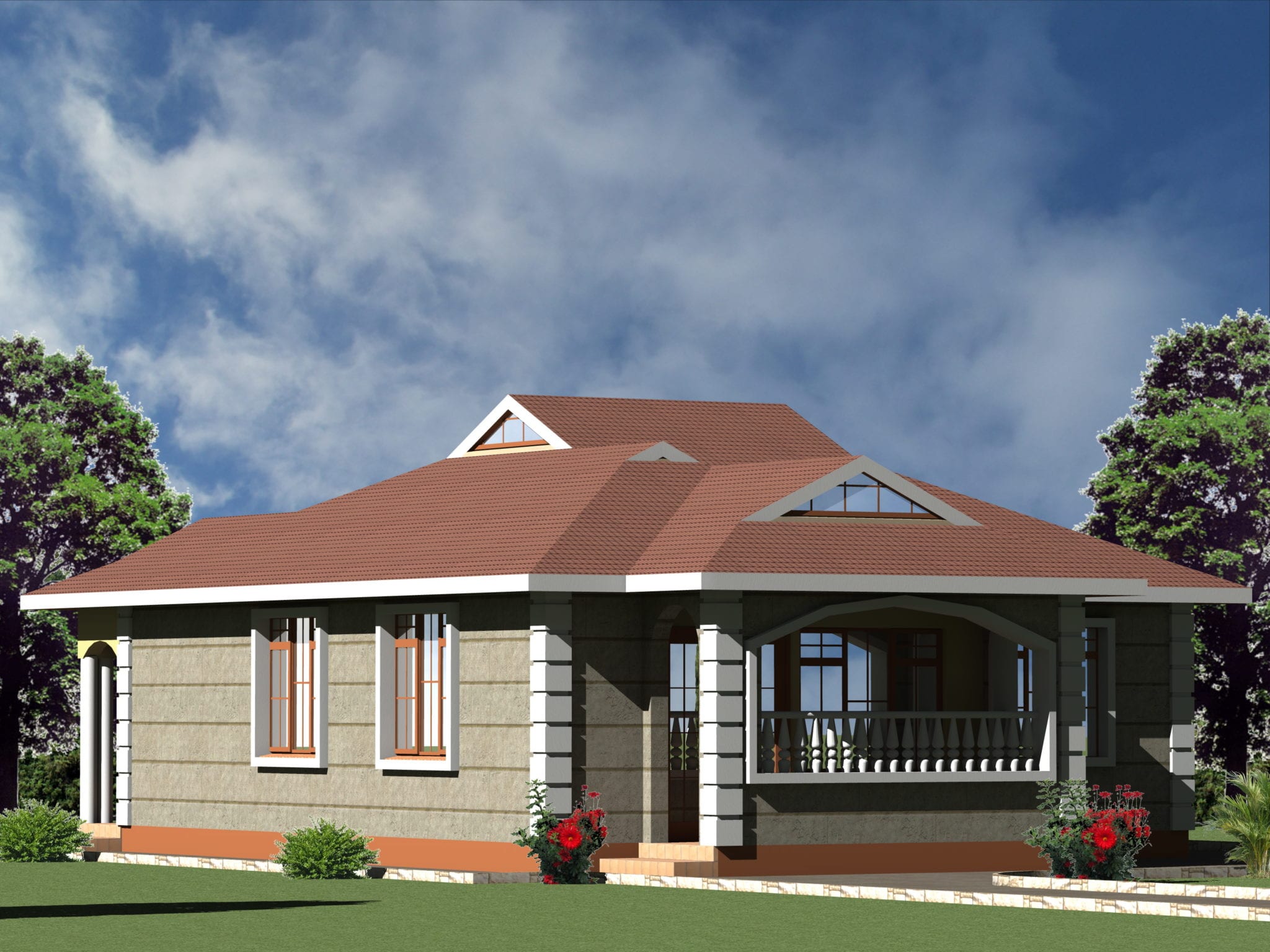 Simple & Small 3 bedroom house plan | HPD Consult