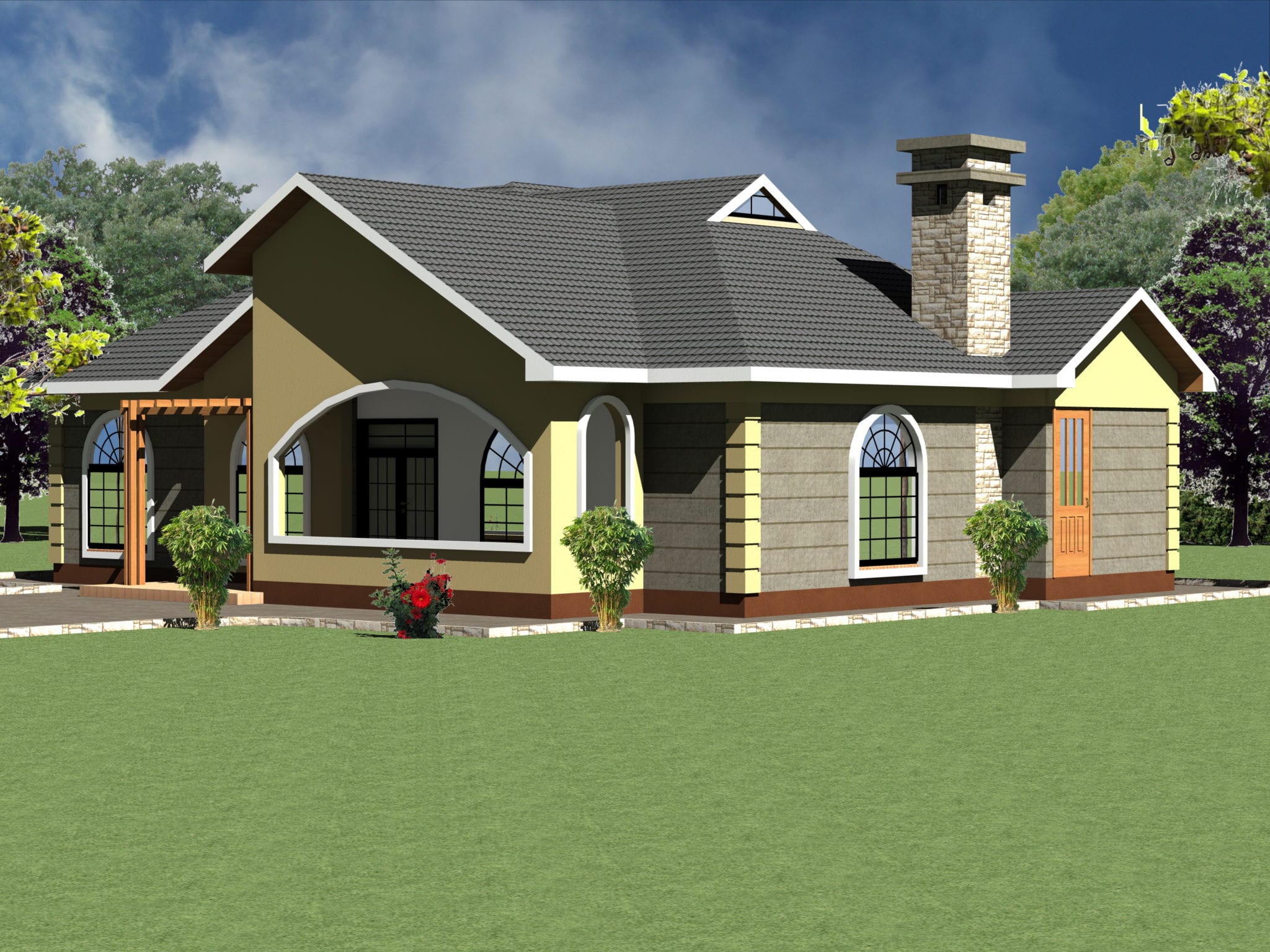 Modern Four Bedroom House plan Design [June ]