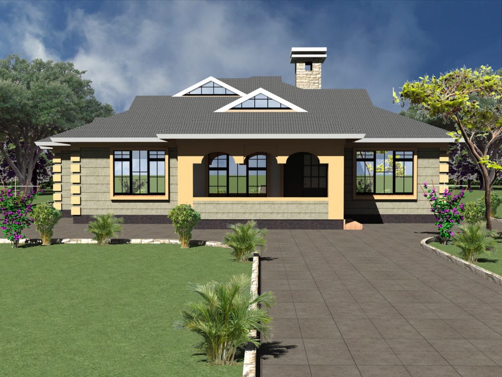 Four Bedroom Bungalow House Plans In Kenya