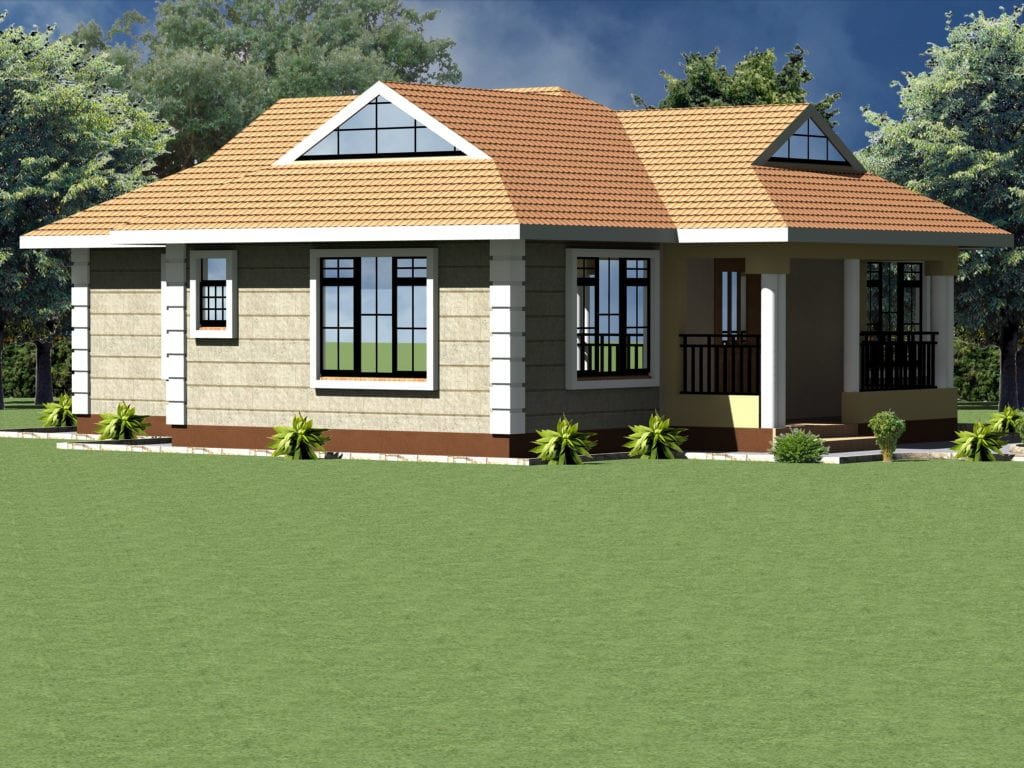 Exquisite 2 Bedroom House Plan Design | HPD Consult