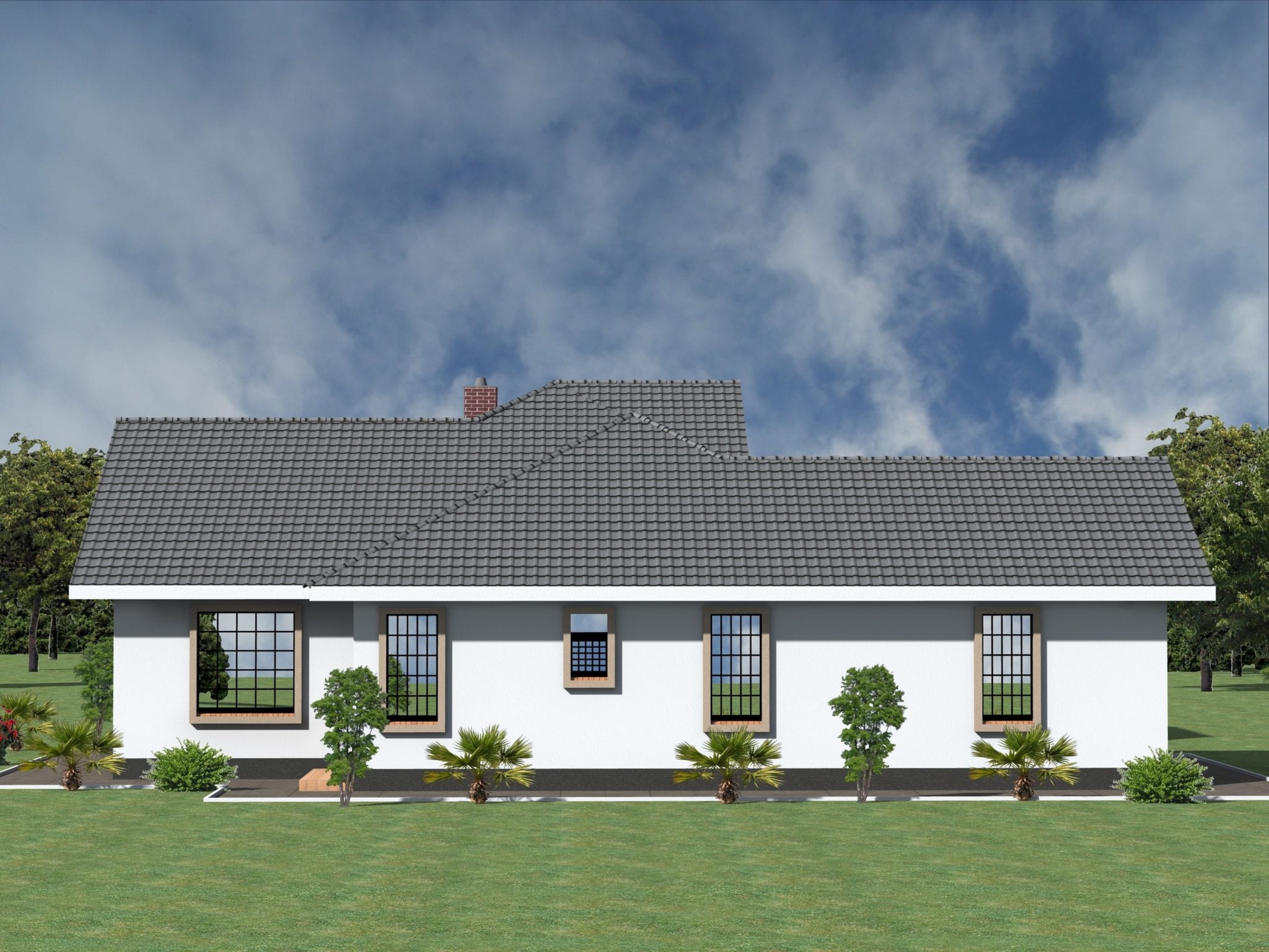 Three bedroom house plan with master ensuite | HPD Consult