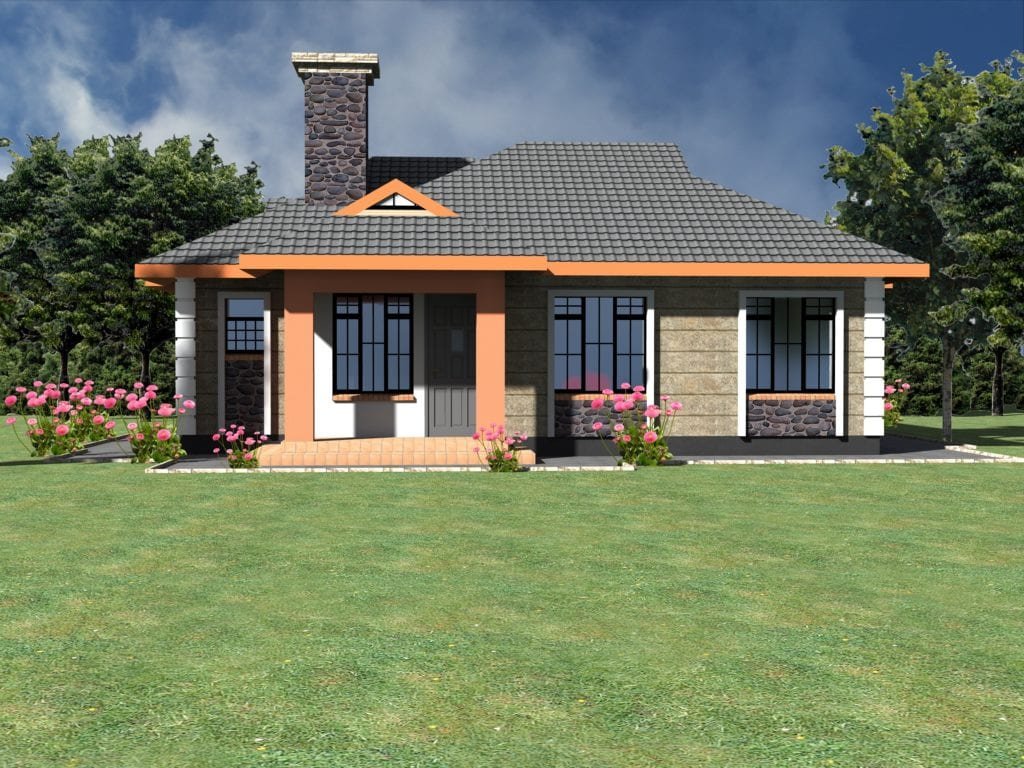 Neatly designed simple 3 bedroom bungalow house.. | HPD Consult