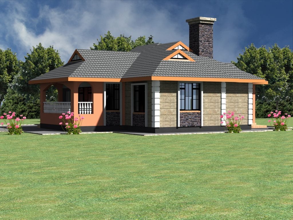 Neatly designed simple 3 bedroom bungalow house.. | HPD Consult