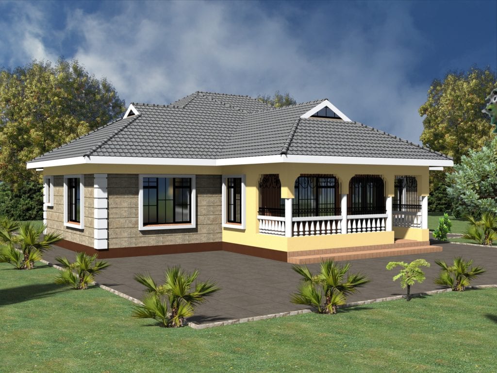 Simple 3  bedroom  house  plans  without garage HPD Consult