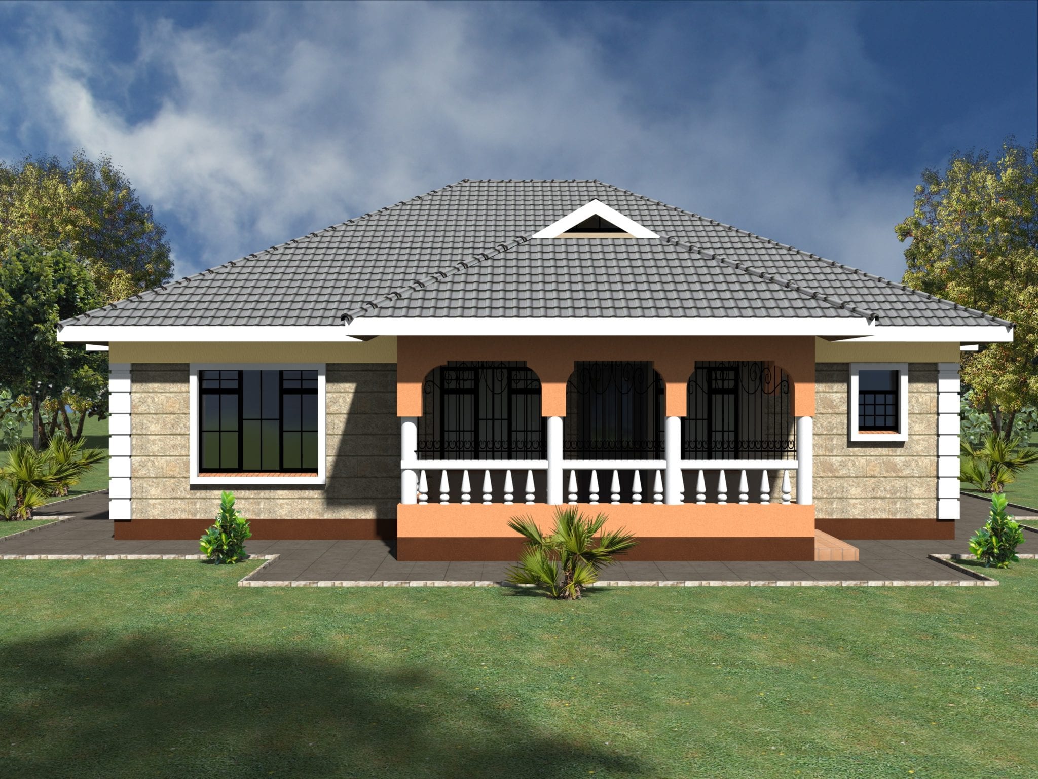 Simple 3  bedroom  house  plans  without garage HPD Consult