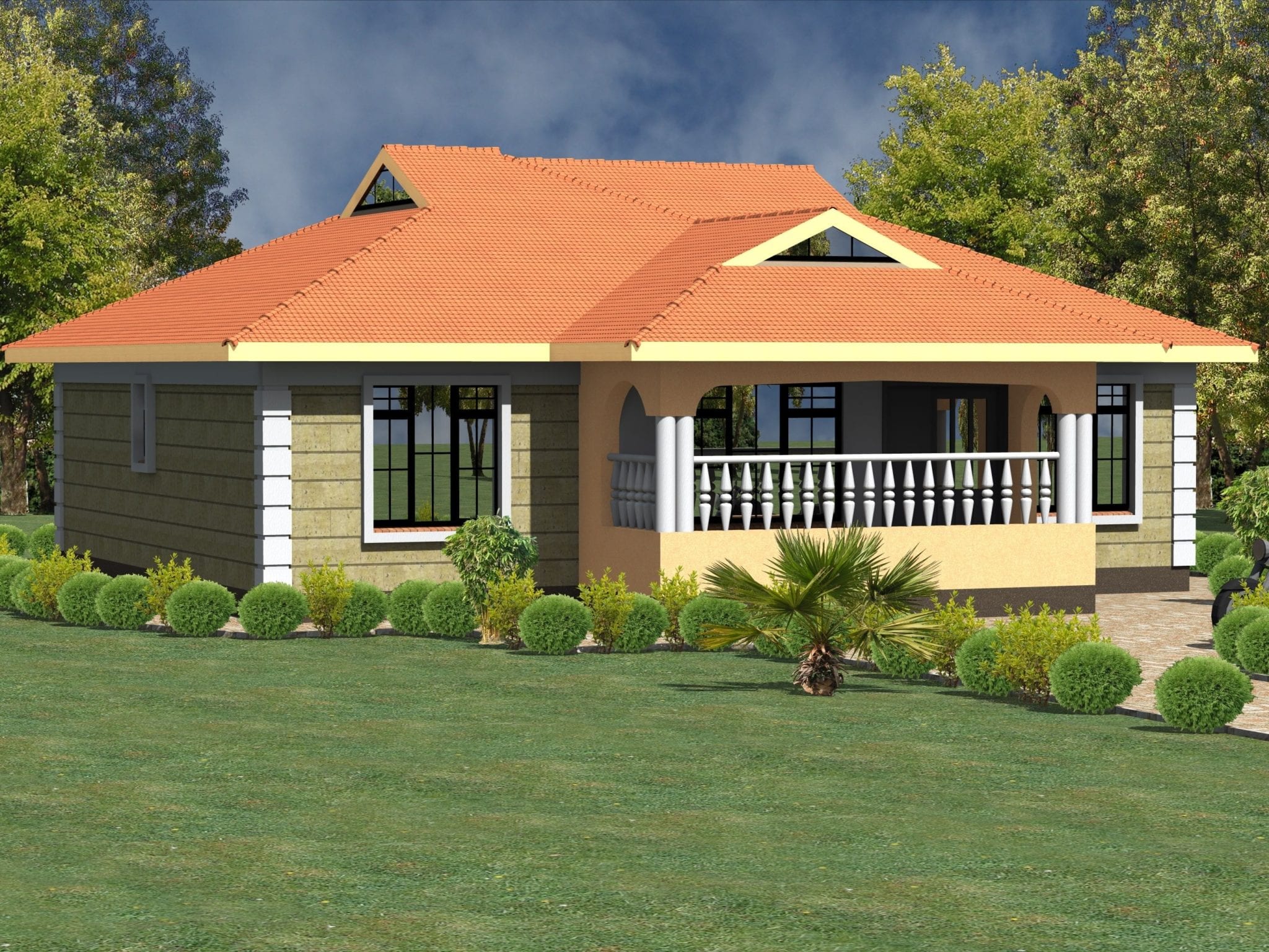 Some Best House Plans in Kenya: 3 Bedrooms Bungalows| HPD