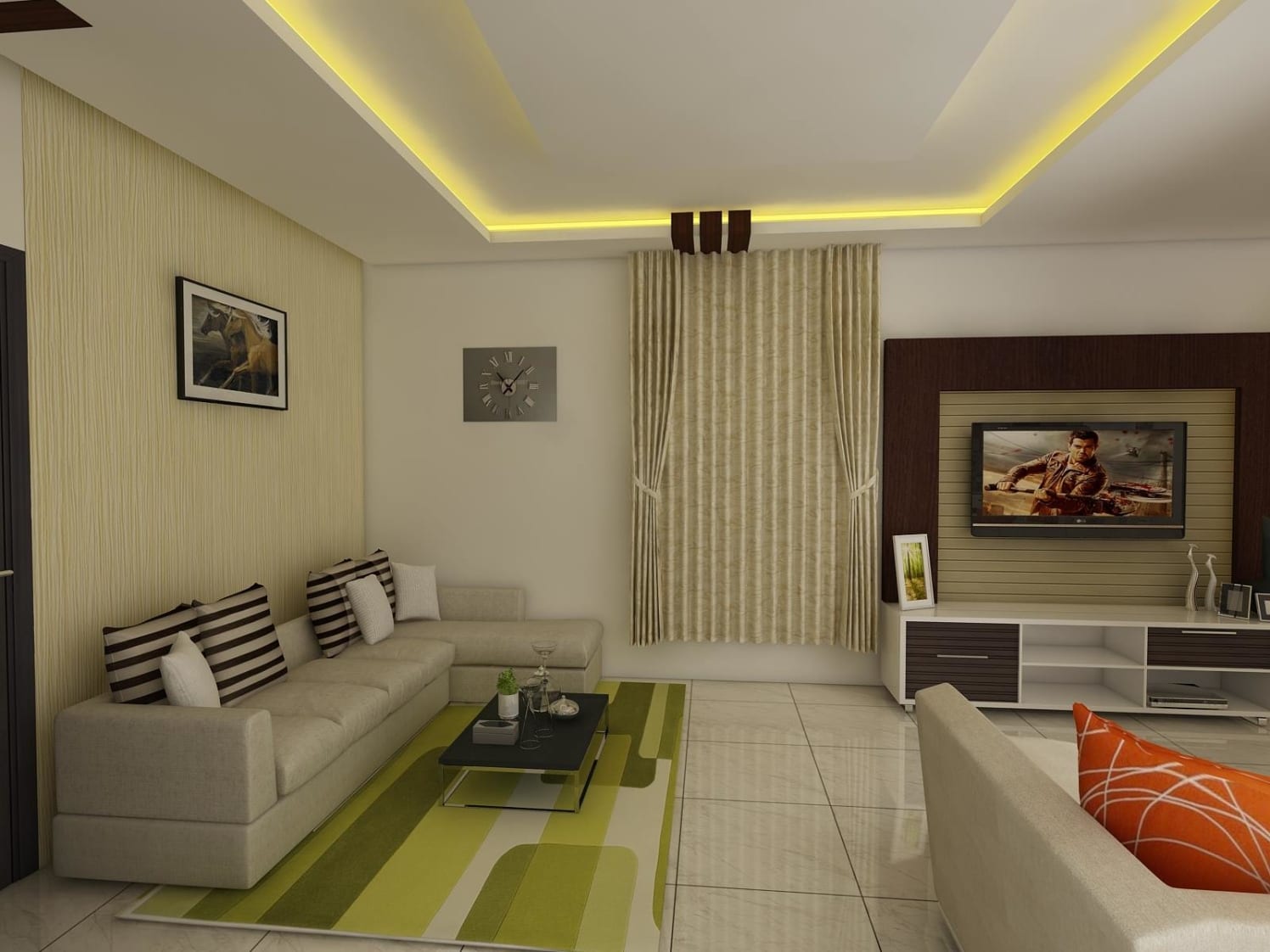 Simple Gypsum Ceiling Designs For Living Room : Room Living Ceiling Pop ...