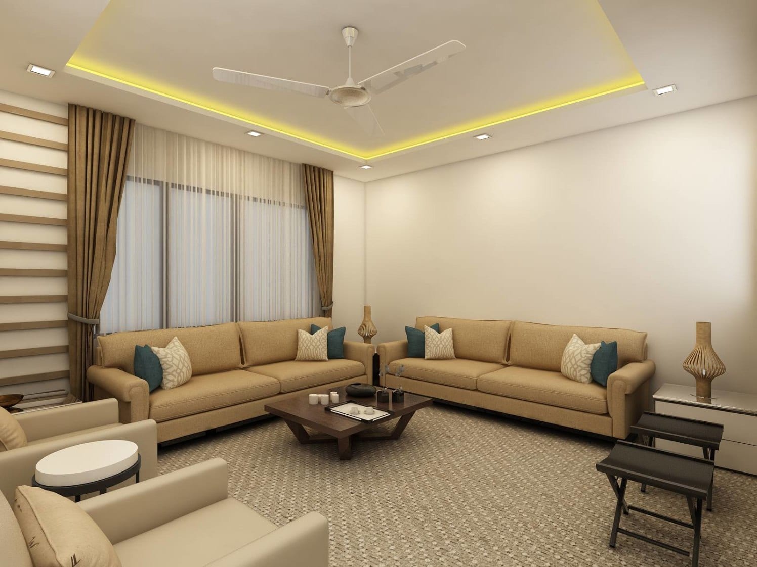 30 BEST Modern Gypsum Ceiling Designs for Living room ...