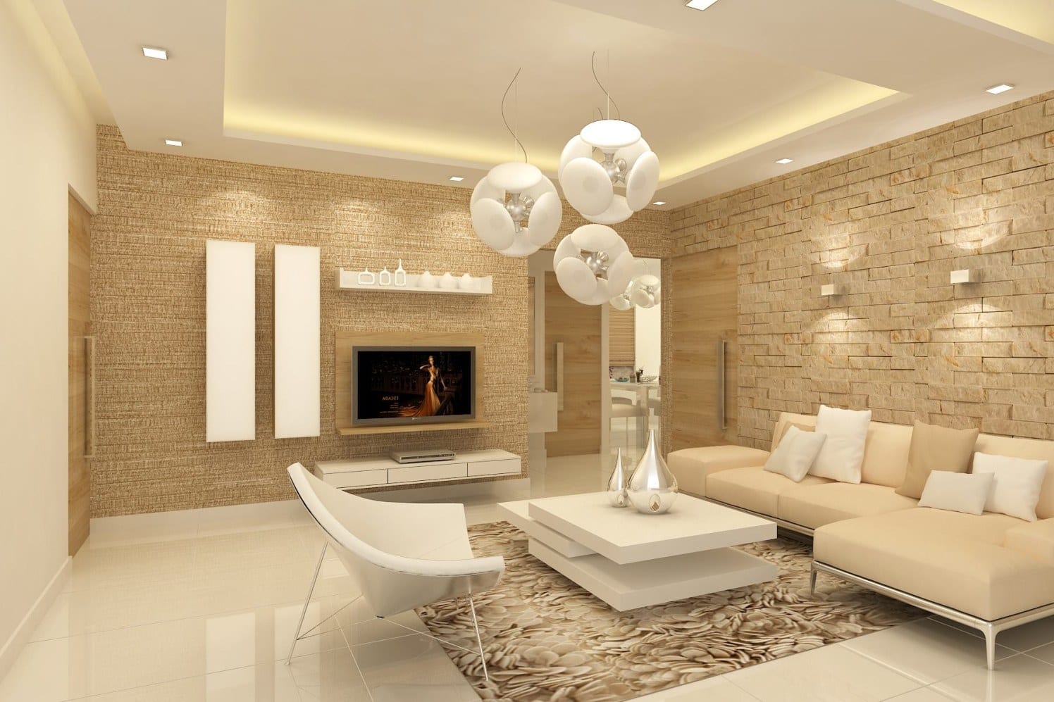 30 BEST Modern Gypsum  Ceiling  Designs  for Living room 