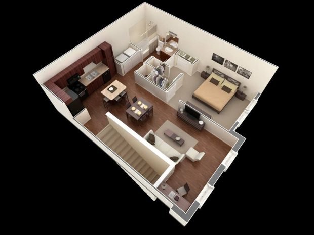 One Bedroom House Plans – HPD TEAM