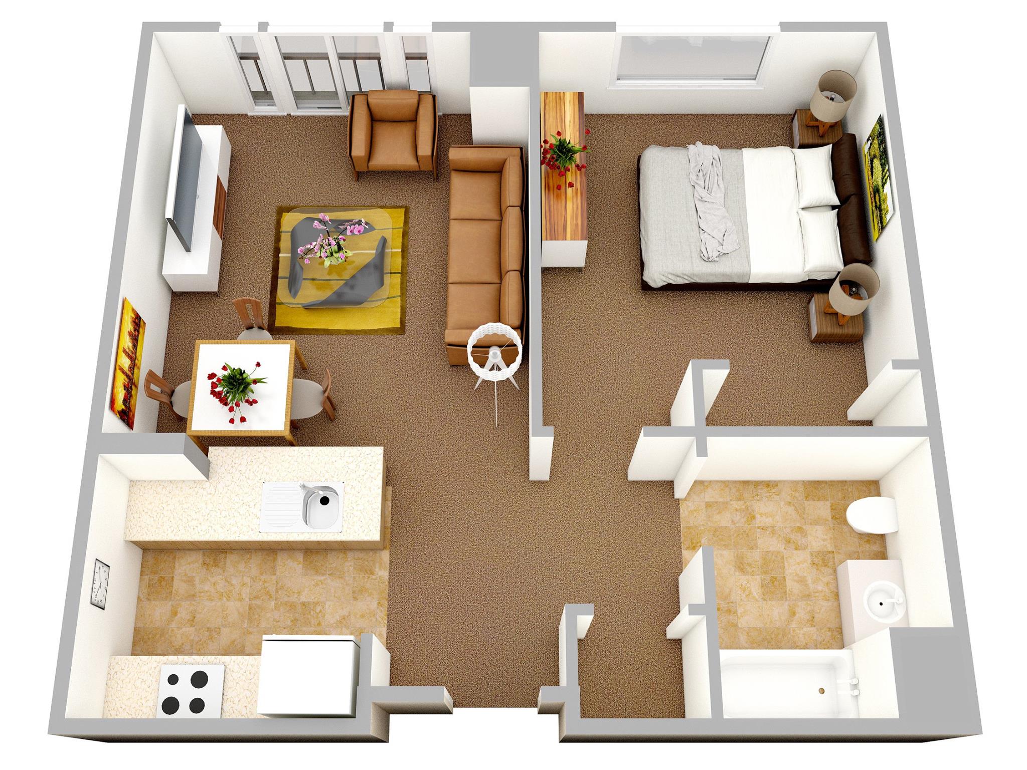 one bedroom house plans
