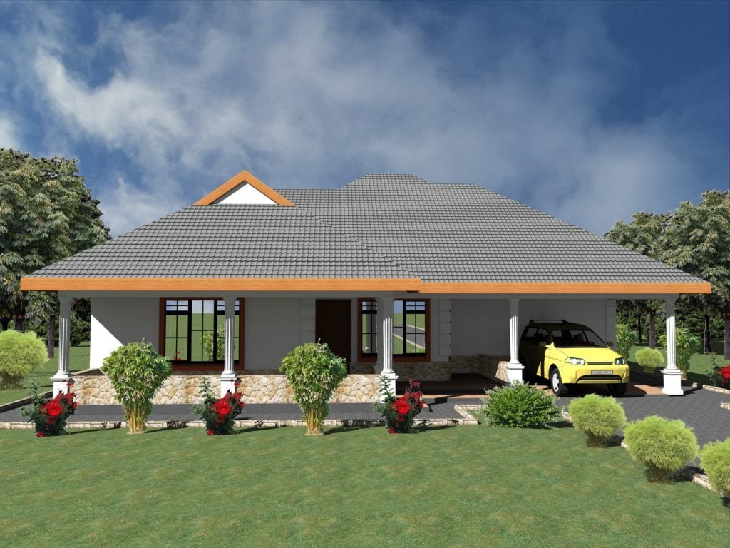 4 Bedroom Bungalow Floor Plan | HPD Consult